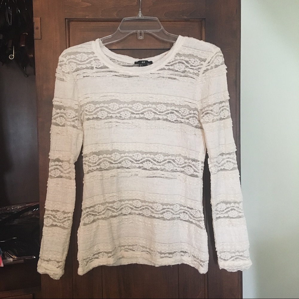 Long sleeve lace top - Picture 1 of 4